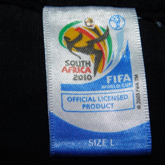 2010 FIFA World Cup Soccer South Africa Mens L Black Graphic T Shirt - Picture 3 of 6